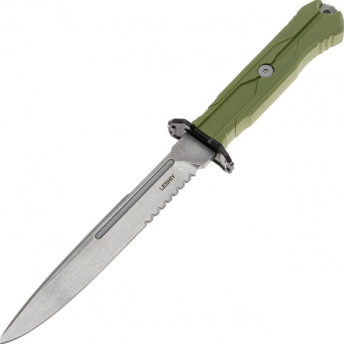 Нож Mr.Blade Leshiy (AUS-8 BSW, Elastron OD) с серрейтором НОВИНКА! MB390-BSW/OD-SERR